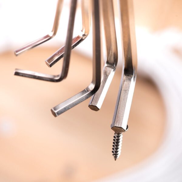 Šešiakampių raktų rinkinys 1.5–6mm Deli Tools EDL3080 (sidabrinis) - Image 3