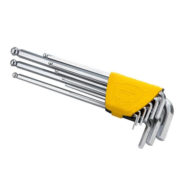 Šešiakampių raktų rinkinys 1.5–10mm Deli Tools EDL3080 (sidabrinis) - Image 2
