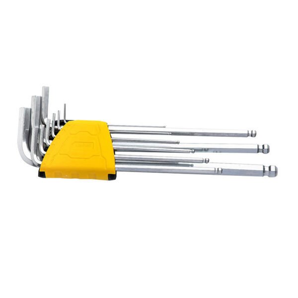 Šešiakampių raktų rinkinys 1.5–10mm Deli Tools EDL3080 (sidabrinis) - Image 3