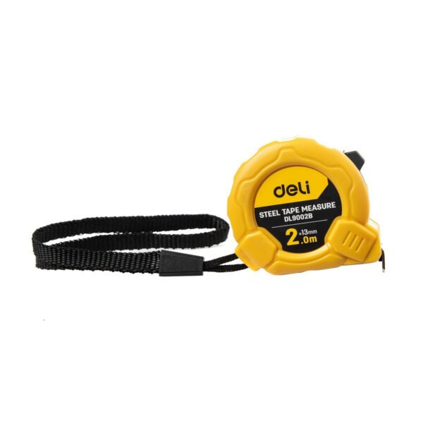 Plieninė matavimo ruletė 2m/13mm Deli Tools EDL9002B (geltonas) - Image 6