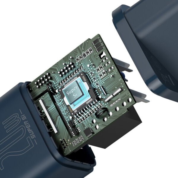 Greitasis įkroviklis Baseus Super Si 1C 20W su USB-C laidu Lightning 1 m (mėlynas) - Image 7