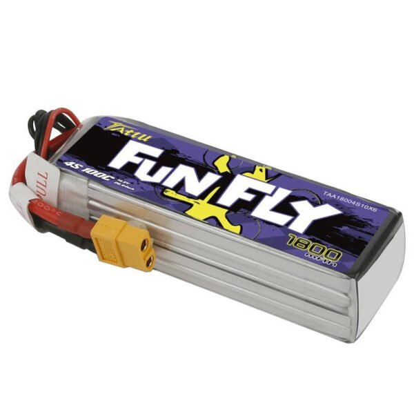 Baterija Tattu Funfly 1800mAh 14.8V 100C 4S1P XT60 - Image 3