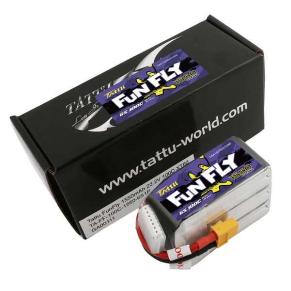 Baterija Tattu Funfly 1550mAh 22.2V 100C 6S1P XT60 - Image 5