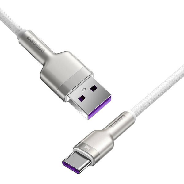USB-C laidas Baseus Cafule USB-C, 66 W, 2 m (baltas) - Image 4