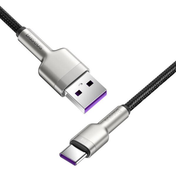 USB kabelis USB-C Baseus Cafule, 66 W, 0,25 m (juodas) - Image 4