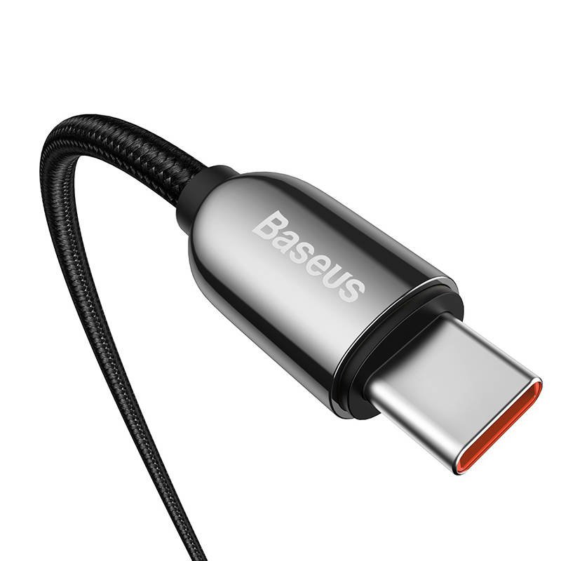 Kabelis USB-C į USB-C Baseus Display, 100 W, 2 m (juodas) - Image 4
