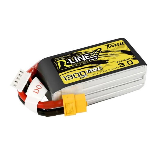 Baterija Tattu R-Line Version 3.0 1300mAh 14.8V 120C 4S1P XT60 - Image 2