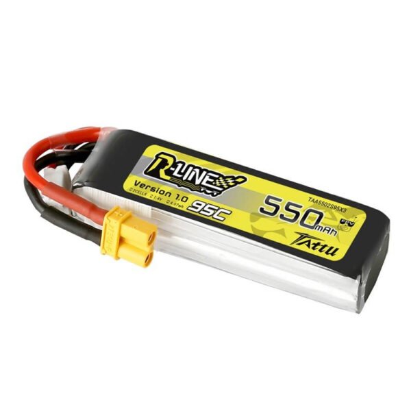 Baterija Tattu R-Line 550mAh 7.4V 95C 2S1P XT30 - Image 3