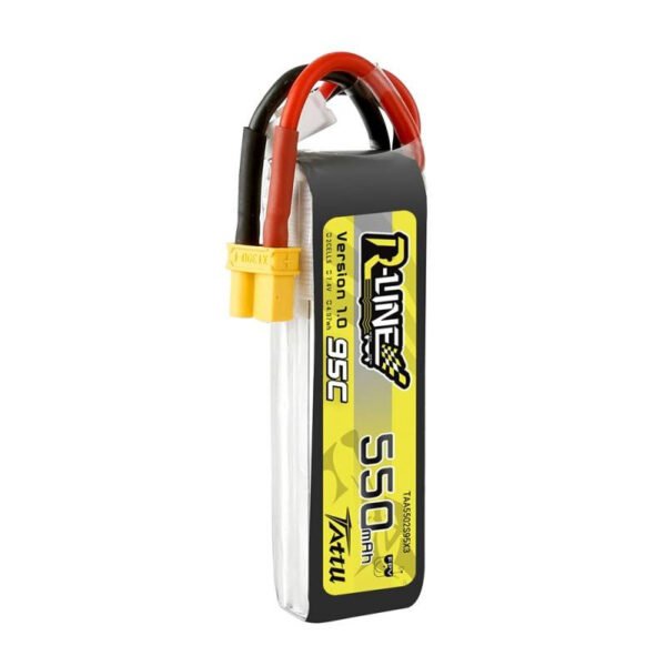 Baterija Tattu R-Line 550mAh 7.4V 95C 2S1P XT30 - Image 4