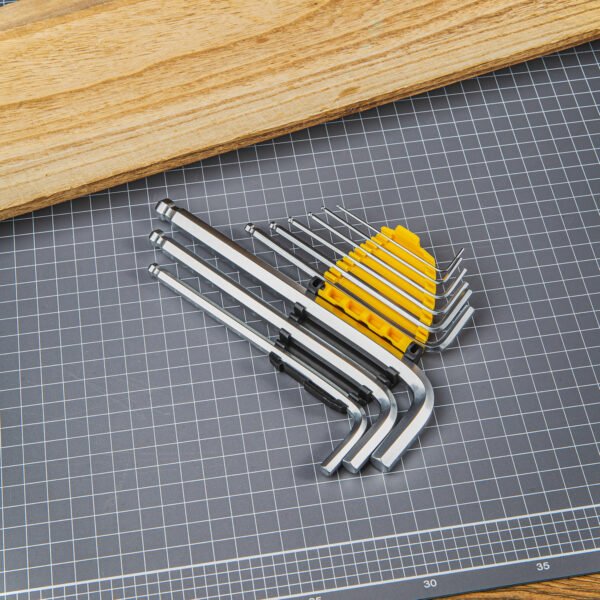 Ilgų šešiakampių rinkinys 1.5–10 mm Deli Tools EDL3088 (sidabrinis) - Image 2