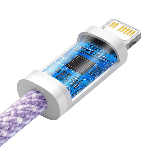 USB-C laidas Lightning Baseus Dynamic Series, 20 W, 2 m (violetinis) - Image 5