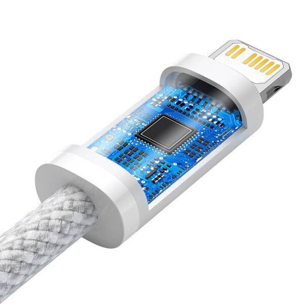 USB-C laidas Lightning Baseus Dynamic serijos Lightning, 20 W, 2 m (baltas) - Image 5
