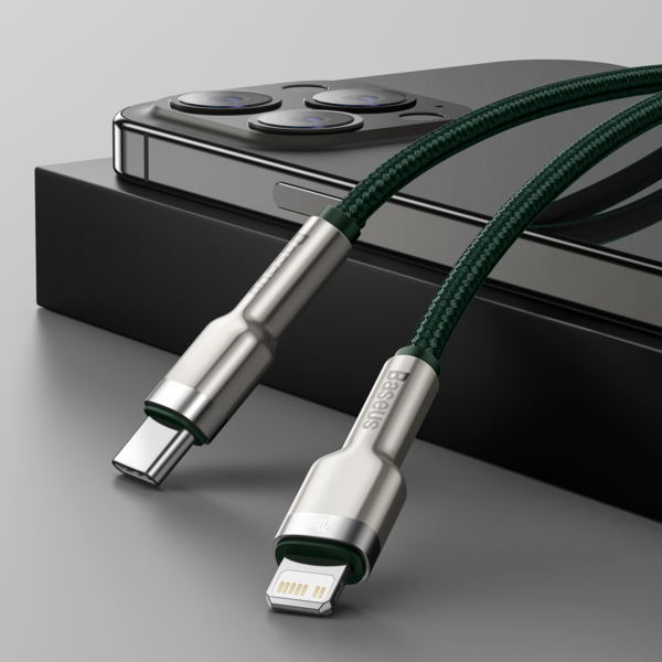 Baseus USB-C laidas Lightning, 2 m (žalias) - Image 10