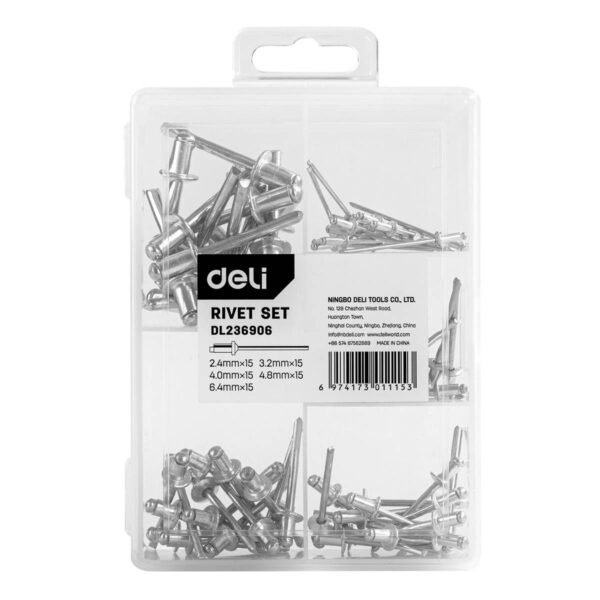 Kniedžių rinkinys Deli Tools EDL236906 (75 vnt.) - Image 2