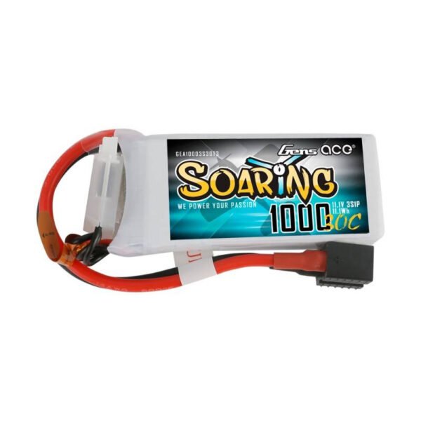 Baterija Gens Ace Soaring 1000 mAh 11,1 V 30C 3S1P EC3/XT60/T-Plug - Image 2