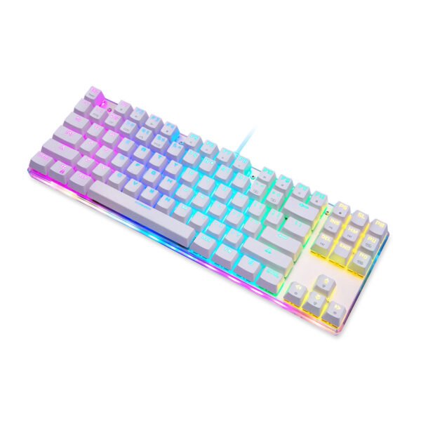Mechaninė žaidimų klaviatūra Motospeed K87S RGB (balta) - Image 3