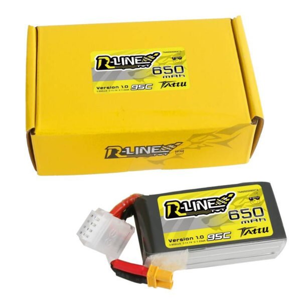 Baterija Tattu R-Line 650 mAh 11,1 V 95C 3S1P XT30 Lipo - Image 5