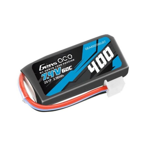Baterija Gens Ace 400 mAh 7,4 V 60C 2S1P JST - Image 2