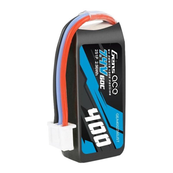 Baterija Gens Ace 400 mAh 7,4 V 60C 2S1P JST - Image 3