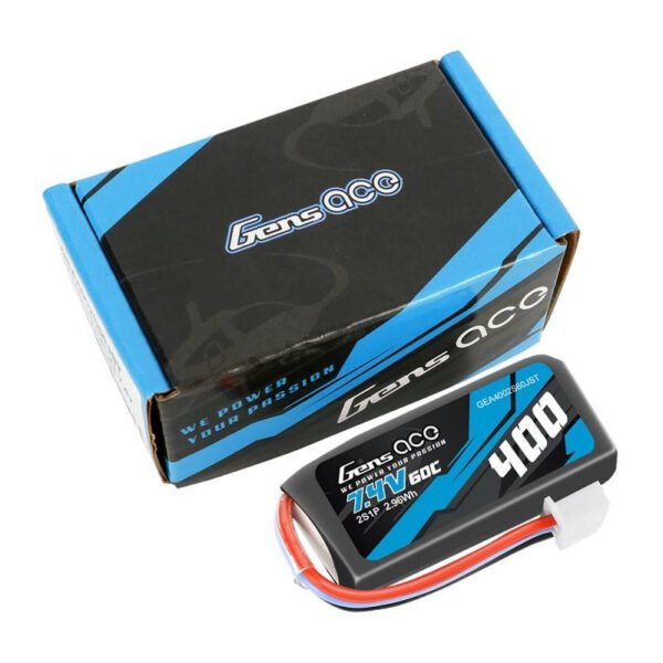 Baterija Gens Ace 400 mAh 7,4 V 60C 2S1P JST - Image 5