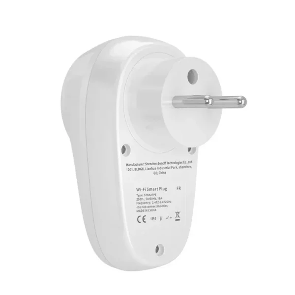 Sonoff išmanusis WiFi kištukas S26R2TPE-FR S26 (Type E) - Image 2