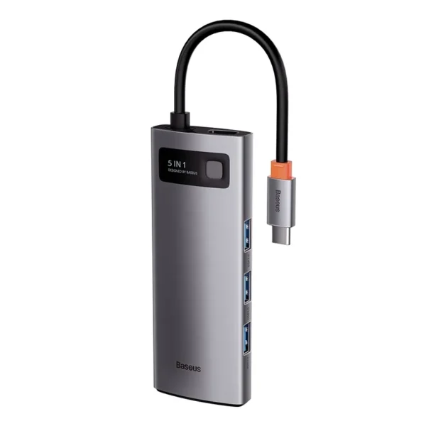 Adapteris 5in1 Baseus Hub USB-C į 3x USB 3.0 + HDMI + USB-C PD - Image 3