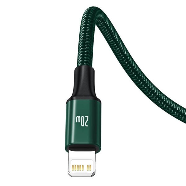 Baseus Rapid serijos 3-in-1 kabelis USB-C, skirtas M+L+T, 20W, 1,5 m (žalias ) - Image 6