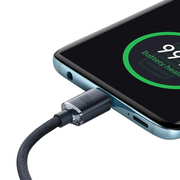 Baseus Crystal Shine kabelis USB-C į USB-C, 100 W, 1,2 m (juodas) - Image 13