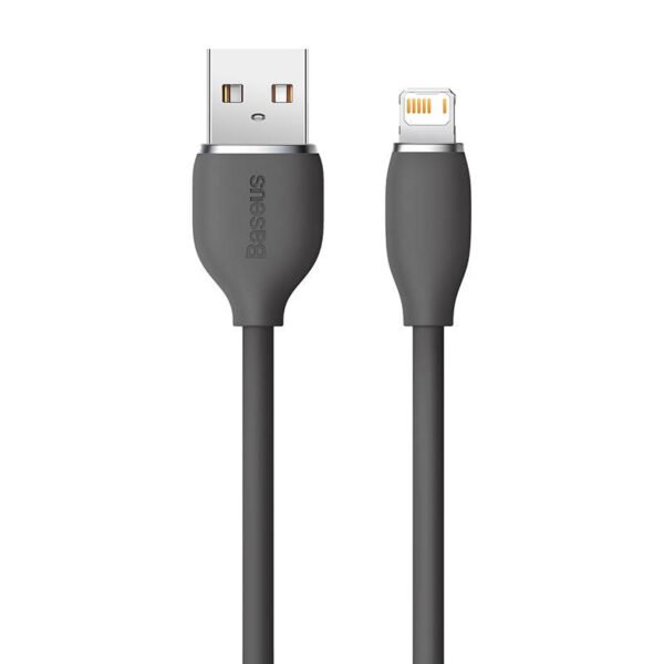 Baseus Jelly kabelis USB į Lightning, 2,4 A, 1,2 m (juodas) - Image 8