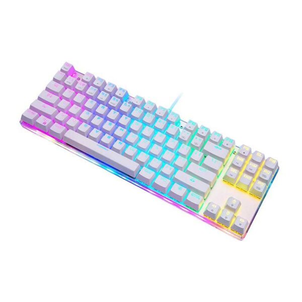 Mechaninė žaidimų klaviatūra Motospeed K87S RGB (balta) - Image 4