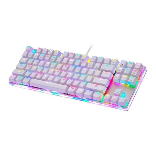 Mechaninė žaidimų klaviatūra Motospeed K87S RGB (balta) - Image 2