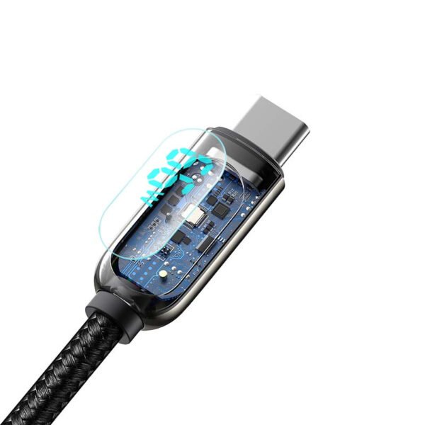 Baseus ekrano kabelis USB prie C tipo, 66 W, 2 m (juodas) - Image 4