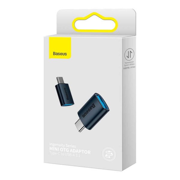 Baseus Ingenuity USB-C į USB-A adapteris OTG (mėlynas) - Image 6