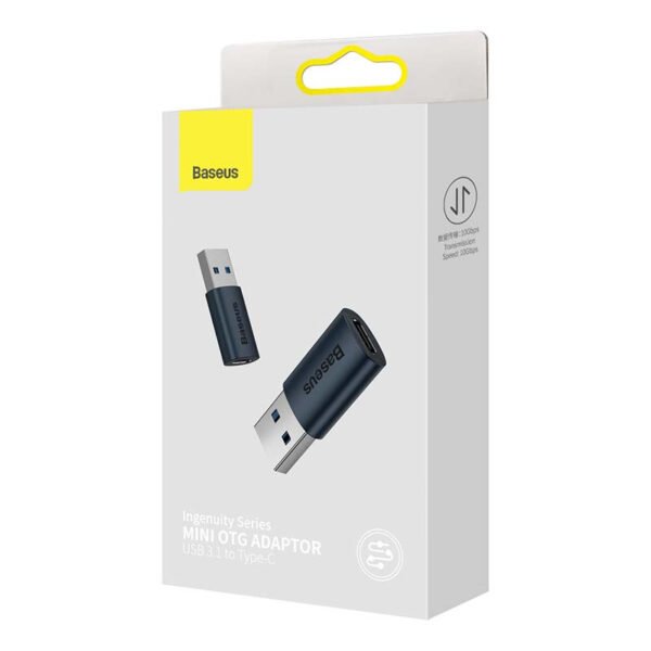 Baseus Ingenuity USB-A į USB-C adapteris OTG (mėlynas) - Image 7