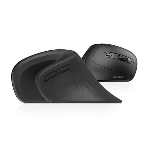 Belaidė vertikali pelė Dareu LM109 Magic Hand Bluetooth + 2.4G (juoda) - Image 2