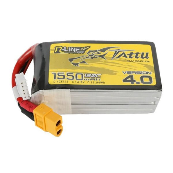 Baterija Tattu R-Line Version 4.0 1550 mAh 14,8 V 130C 4S1P XT60 - Image 3