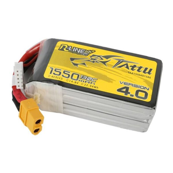 Baterija Tattu R-Line Version 4.0 1550 mAh 14,8 V 130C 4S1P XT60 - Image 4
