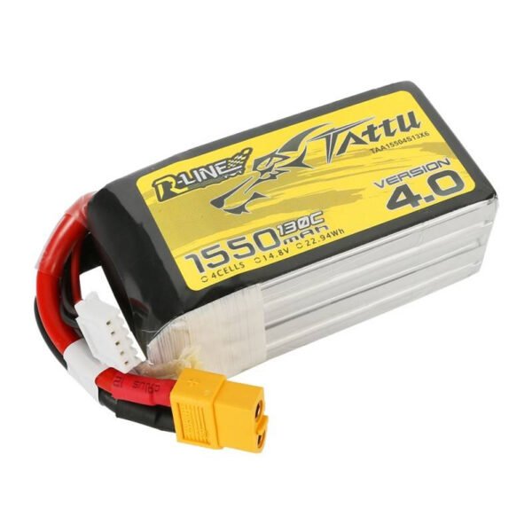 Baterija Tattu R-Line Version 4.0 1550 mAh 14,8 V 130C 4S1P XT60 - Image 5
