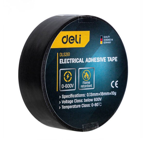 Elektros izoliacinė juosta Deli Tools EDL5261, 10 m - Image 3