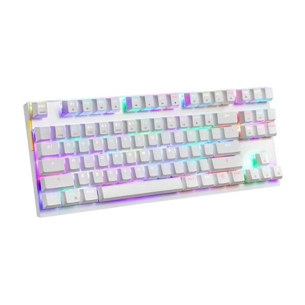 Mechaninė žaidimų klaviatūra Motospeed K82 RGB (balta) - Image 2