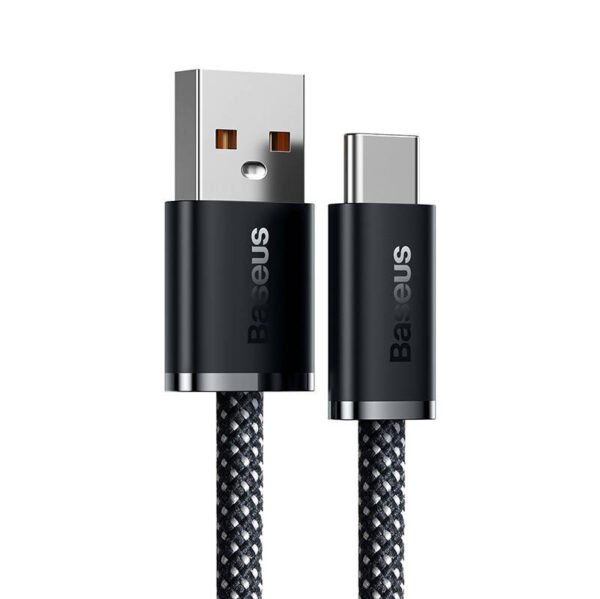 USB ir USB-C Baseus Dynamic serijos kabelis, 100 W, 2 m (juodas) - Image 6