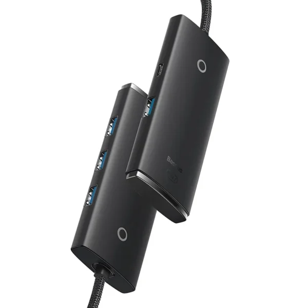 Hub 4in1 Baseus Lite Series USB į 4x USB 3.0, 1m (juodas) - Image 3