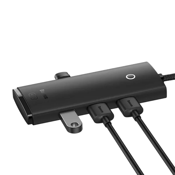 Hub 4in1 Baseus Lite Series USB į 4x USB 3.0, 1m (juodas) - Image 4