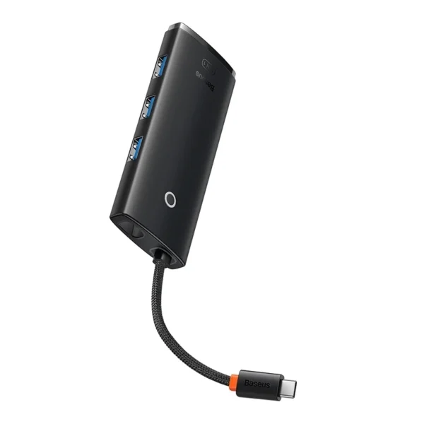 Baseus Lite Series Hub 5w1 USB-C į 3x USB 3.0 + USB-C + HDMI (juodas) - Image 7