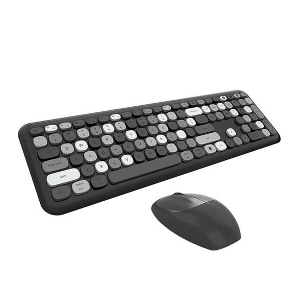 Belaidė klaviatūra ir pelė MOFII 666 2.4G (juoda) - Image 2
