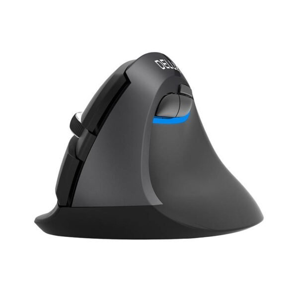 Belaidė vertikali pelė Delux M618Mini DB BT + 2.4G 2400 DPI (juoda) - Image 3