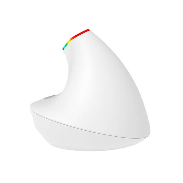 Belaidė vertikali pelė Delux M618C 2.4G 1600 DPI RGB (balta) - Image 3