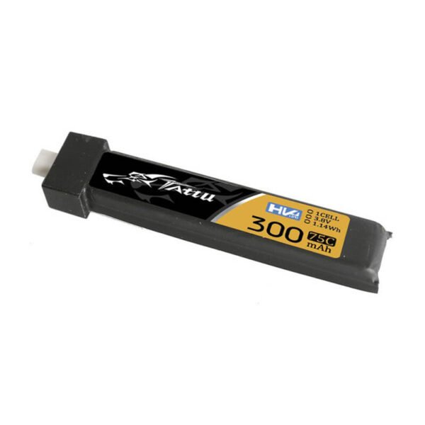 Tattu LiPo 300mAh 3.8V 75C 1S1P HV BT2.0.5 baterija (5 vnt.) - Image 3