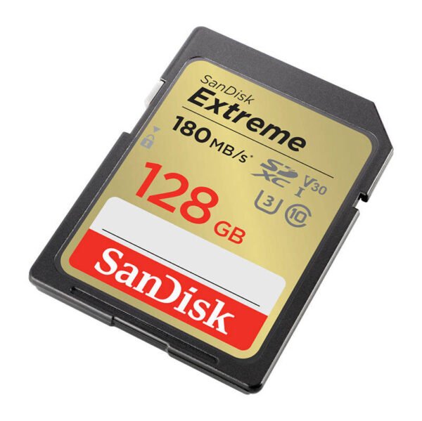 Atminties kortelė SANDISK EXTREME SDXC 128 GB 180/90 MB/s UHS-I U3 (SDSDXVA-128G-GNCIN) - Image 2