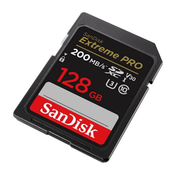 Atminties kortelė SANDISK EXTREME PRO SDXC 128GB 200/90 MB/s UHS-I U3 (SDSDXXD-128G-GN4IN) - Image 2
